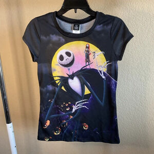 The Nightmare‎ Before Christmas Juniors Y2K Graphic T-shirt Size Medium